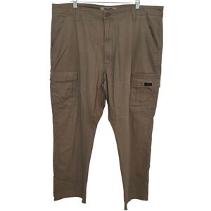 Wrangler Authentics Cargo Pants Khaki Mens 40x32 Stretch Utility Casual Workwear